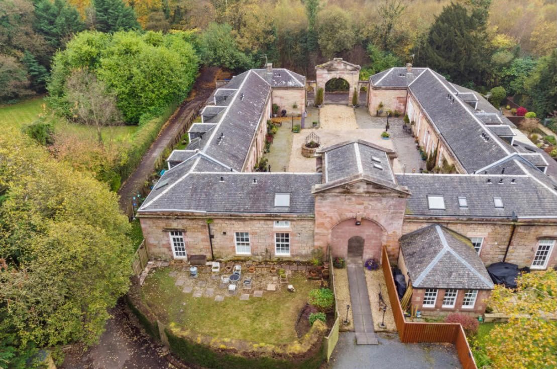 Overview shot of house