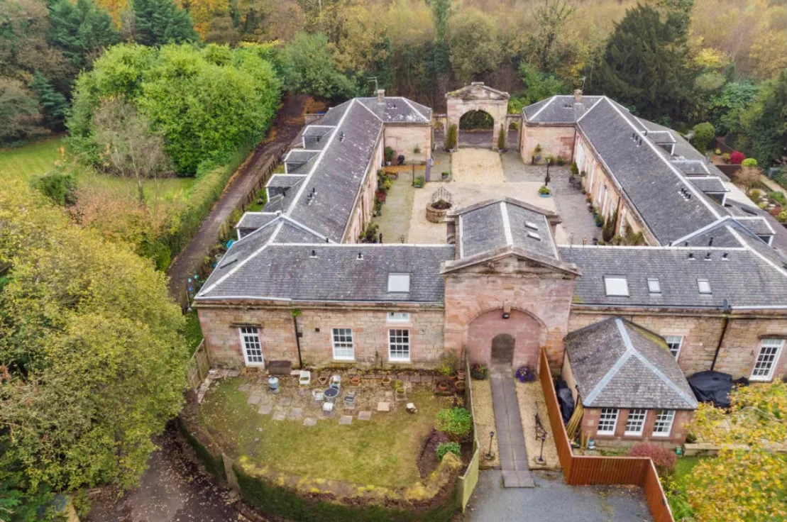 Overview shot of house