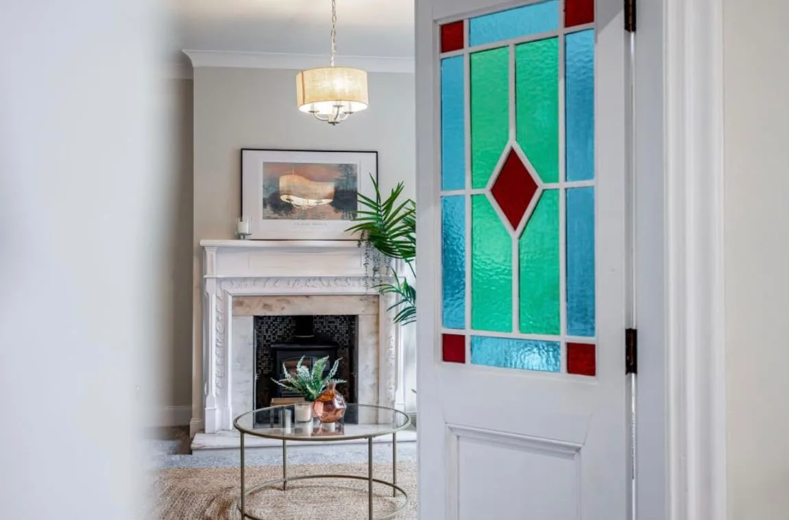 Doorframe and fire